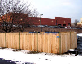 CEDAR DUMPSTER ENCLOSURE