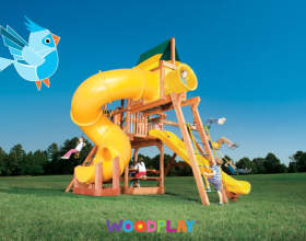 6' Playhouse with Tube Slide