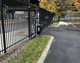 8' Steel Slide Gate with Operator