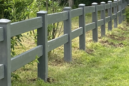 Vinyl Post & Rail - Siena Fence - Fence Company Near Me