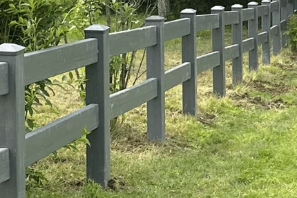 Vinyl Post & Rail - Siena Fence - Fence Company Near Me